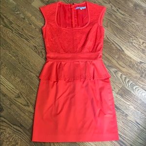 Antonio Melani Red Peplum Dress